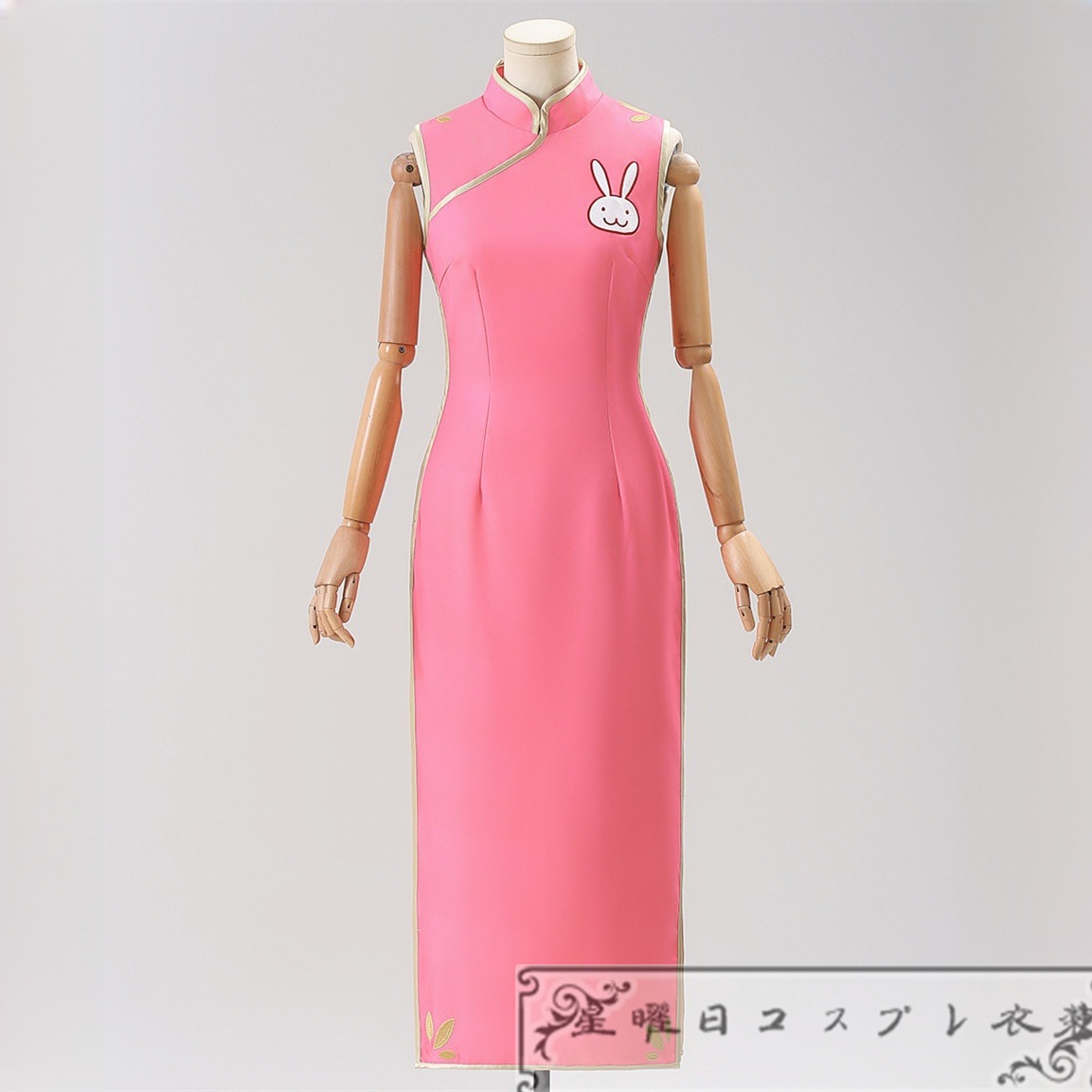 銀魂 神楽 チャイナドレス ウサギ柄 コスプレ衣装 コスチューム