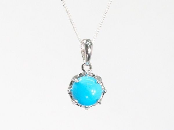 迫力の輝き 限定入荷 天然 ターコイズ ネックレス [1.50ct][仕上
