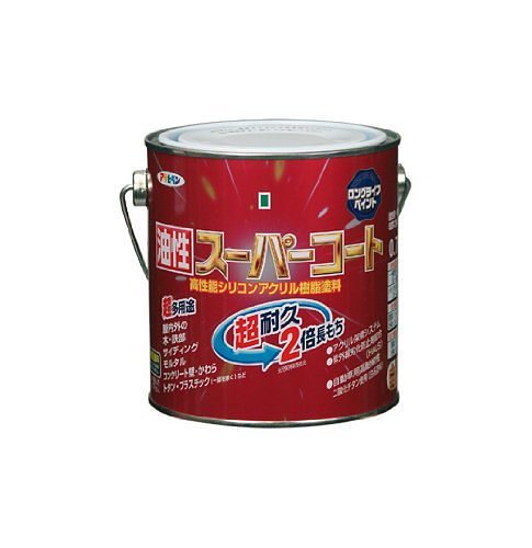 アサヒペン（まとめ買い）油性スーパーコート 0.7L 新茶 [x3缶セット]