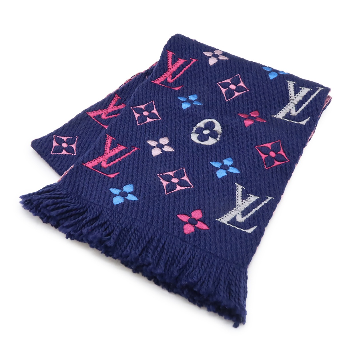Qoo10] Louis Vuitton エシャルプ ロゴマニア レインボー マフ