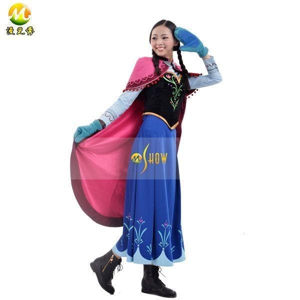 コスプレ ハロウィン アナと雪の女王 アナ ドレス コスプレ衣装mzx13703