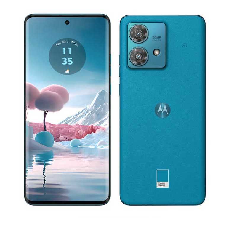 モトローラ　SIMフリースマートフォン motorola edge 40 neo / Dimensity 7030 / 6.55インチ 8GB+256GB カリビアンブルー　PAYK0001JP