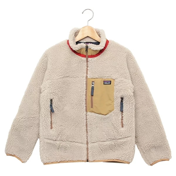 子供服 レトロX ジャケット ベージュ ブラウン キッズ PATAGONIA 65625 NLBN