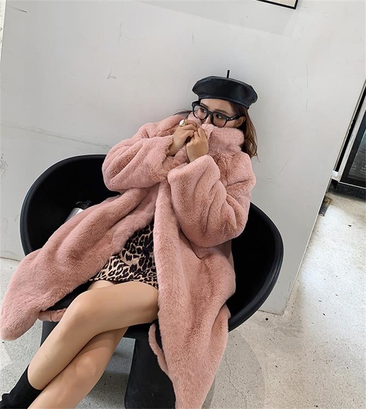 INSスタイル ファー コート ユニークなデザイン 大人気 中長セクション 気高い ファー毛皮 快適である スリム 新品 エレガント