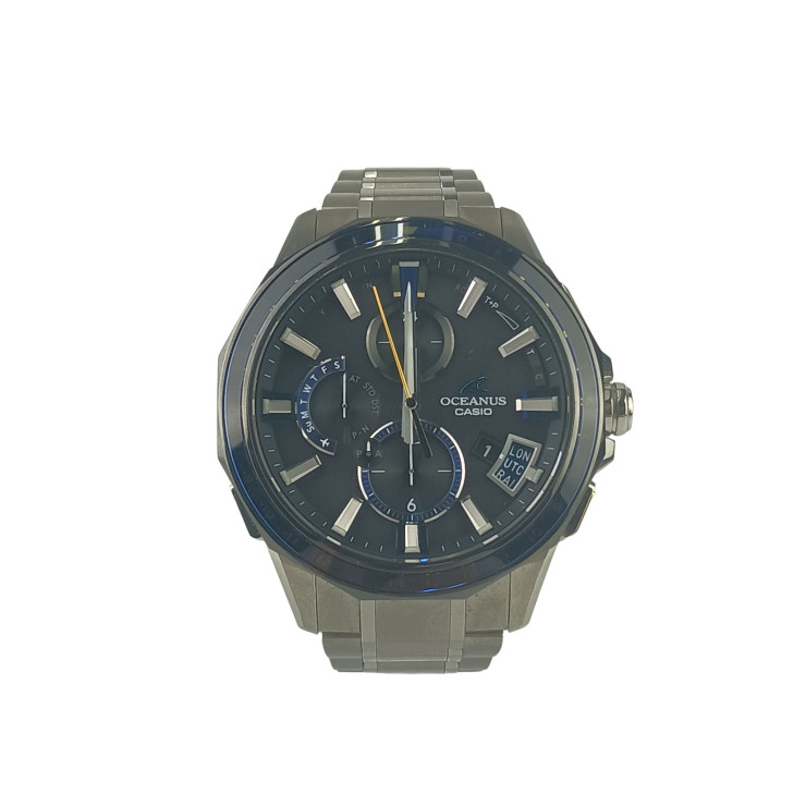 腕時計 Bluetooth搭載GPS電波ソーラー オシアナス サファイアガラスベゼル チタン OCW-G2000G-1AJF アナログ ブラック文字盤 メンズ時計【本物保証】