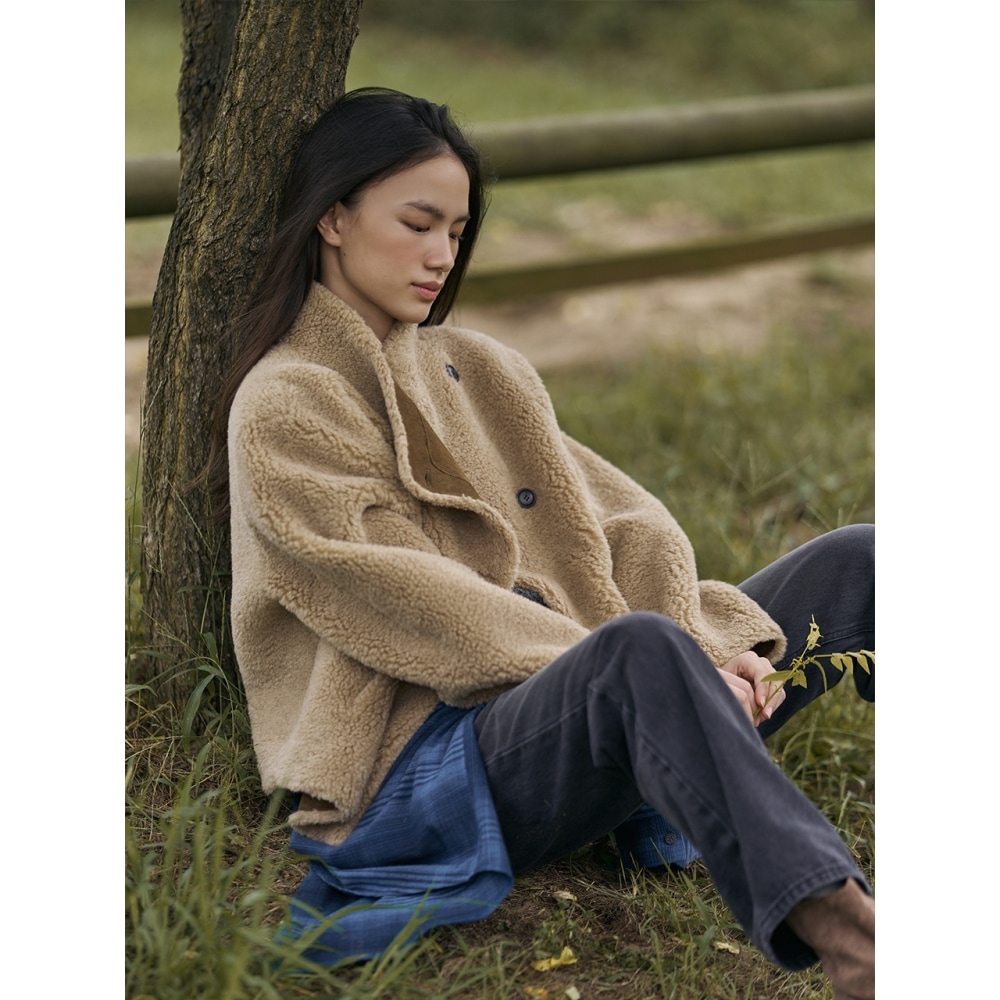 LOVLOV 両面シャーリングジャケット