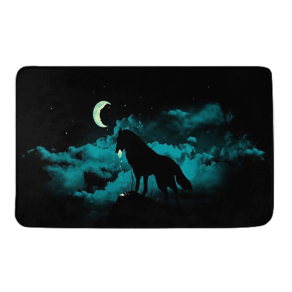 カーペット 2031.5in 狼 お手入れが簡単 ノンスリップ 耐久性