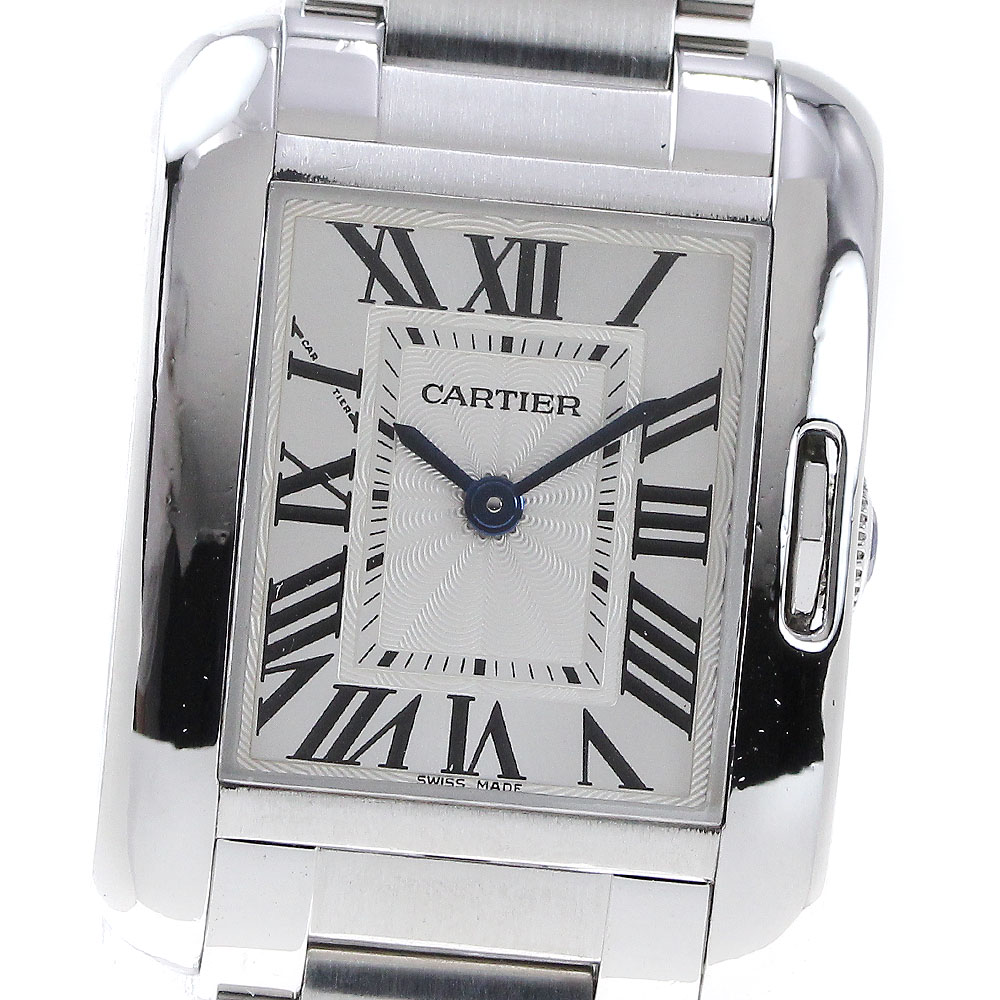 カルティエ CARTIER W5310022 タンクアングレーズSM クォーツ レディース _760251【中古】