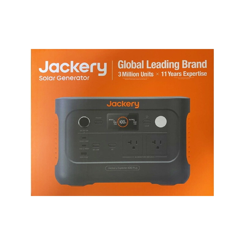 【新品】Jackery ジャクリ ポータブル電源 600Plus Jackery JE-600C ブラック