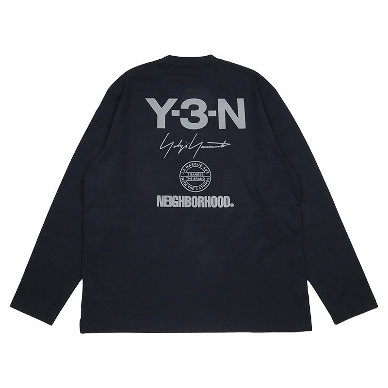 Y-3 ロンT ワイスリー ネイバーフッド 長袖Tシャツ メンズ レディース ブランド 大きいサイズ 黒 白