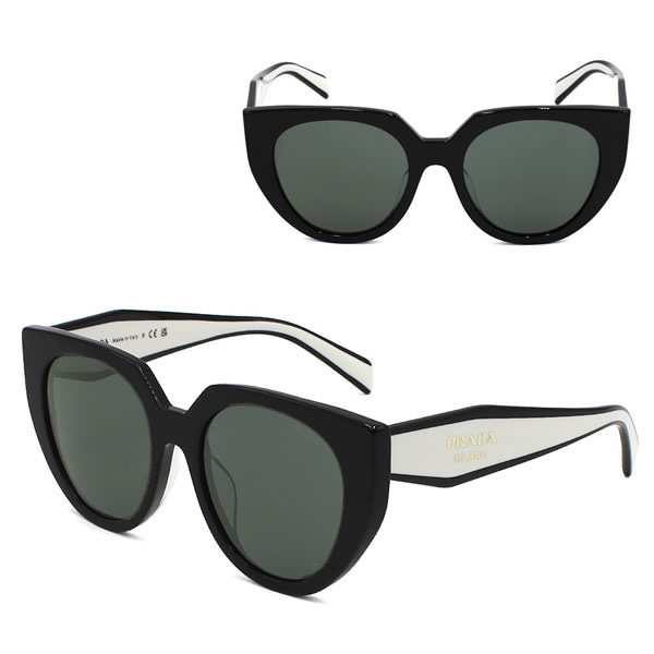 サングラス 0PR14WSF 09Q5S0 53 サングラス メンズ レディース ユニセックス ブラック ダークグレー