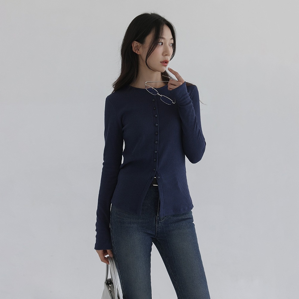 ドエルラウンドスリムゴルジカーディガン 4,776円