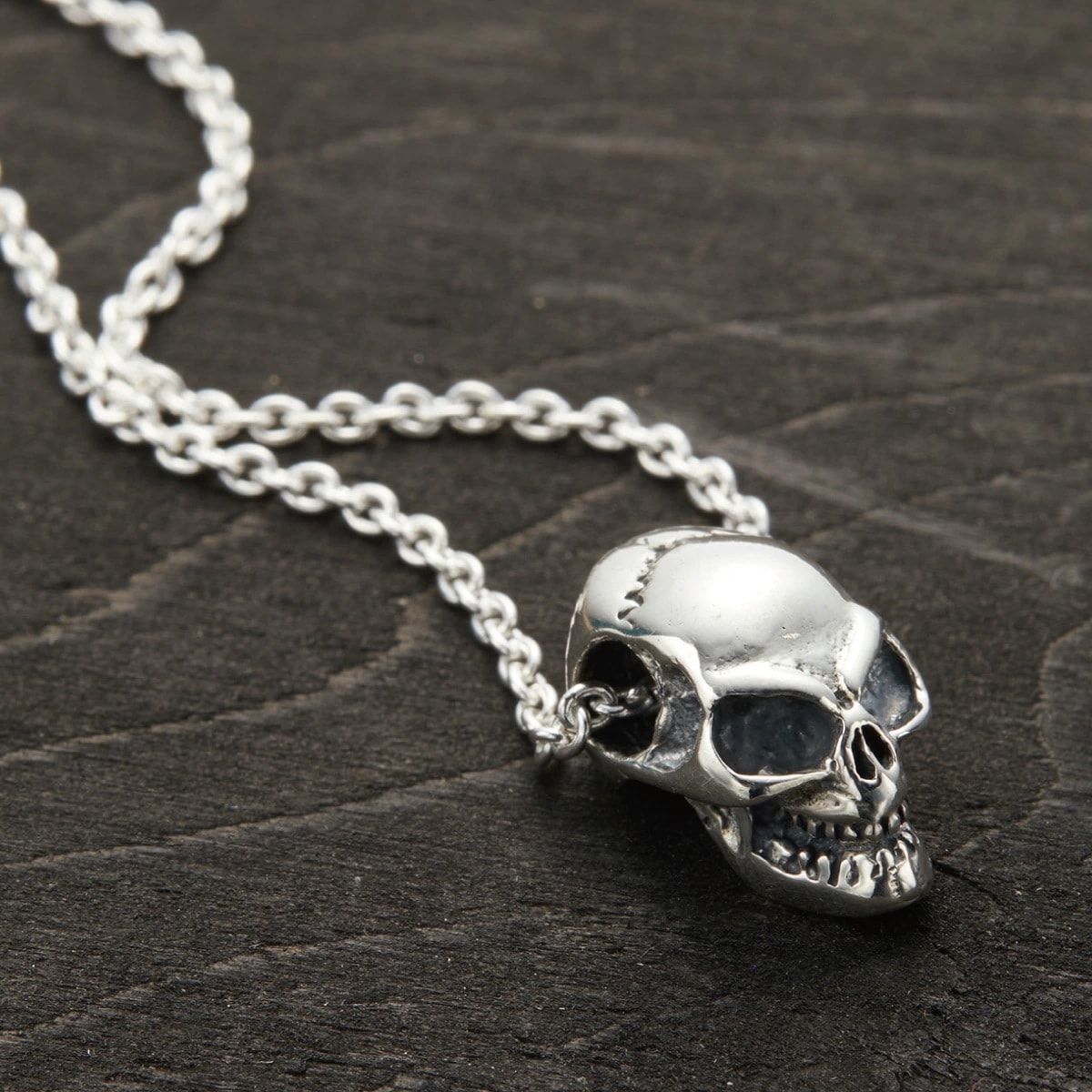 ネックレス メンズ シルバー925 スカル ドクロ ガイコツ 個性的 かっこいい インパクト 6,273円
