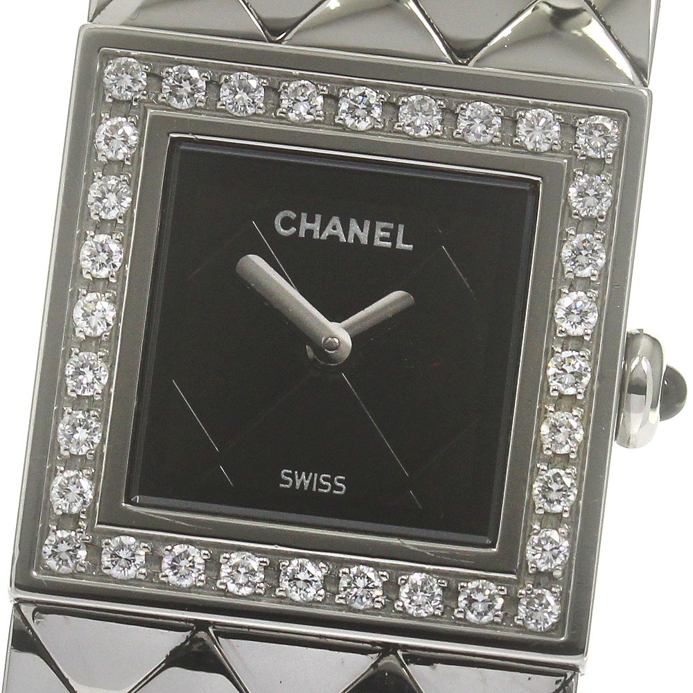 シャネル CHANEL H0489 マトラッセ ダイヤベゼル クォーツ レディース _860491【中古】