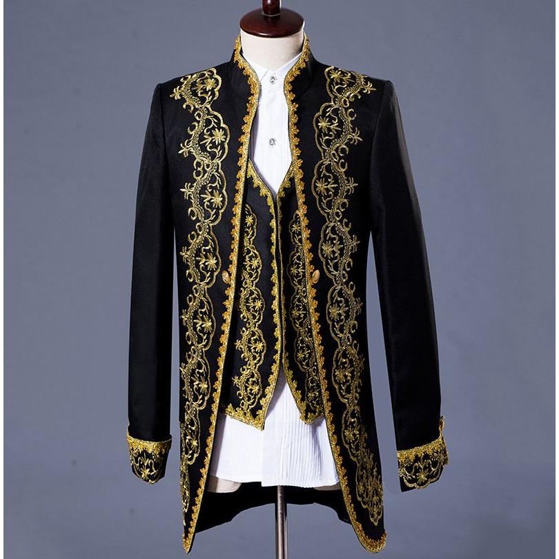 メンズスーツ セットアップ 中世 大人 王子様 貴族 メンズ 衣装 演出 ゴシック タキシード 公爵 忘会 演奏会 舞台ステージ 演劇 貴族服 ヨーロッパ クリスマス