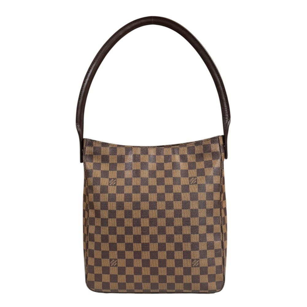 ルイヴィトン ルーピングGM ダミエ ショルダーバッグ ダミエキャンバス N51144 ブラウン LOUIS VUITTON 中古