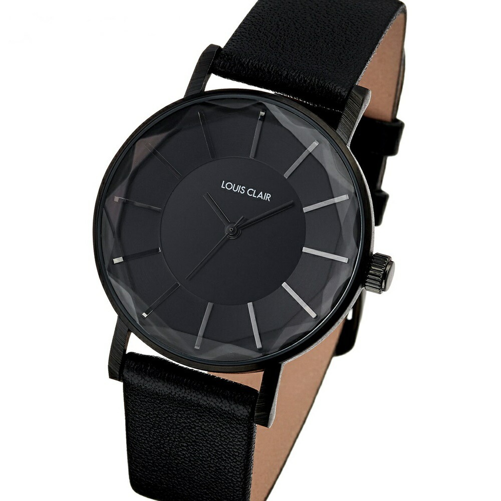 時計収納BOX付 国内正規品 ルイクレール 時計 レディース 腕時計 手表 Rivoli リヴォリ ブラック 黒 レザー 革 CL01-BK 誕生日プレゼント ポイント消化