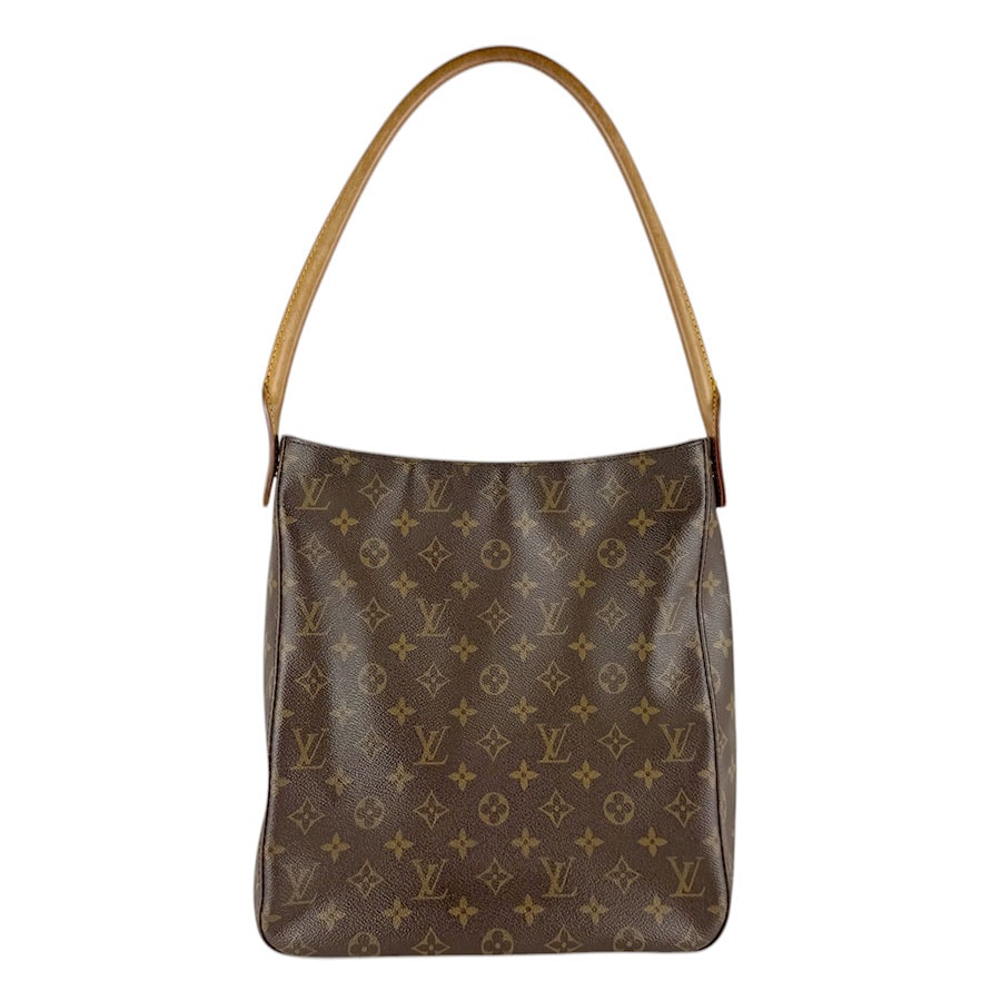 ルイ ヴィトン LOUIS VUITTON ショルダーバッグ モノグラム ルーピング GM モノグラムキャンバス ブラウン ゴールド レディース M51145 z9324