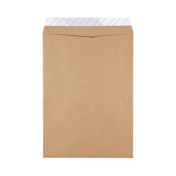 （まとめ）ピース 発送用封筒スーパークラフトテープ付 角2 100g／m2 業務用パック 735-00 1箱（500枚）3セット