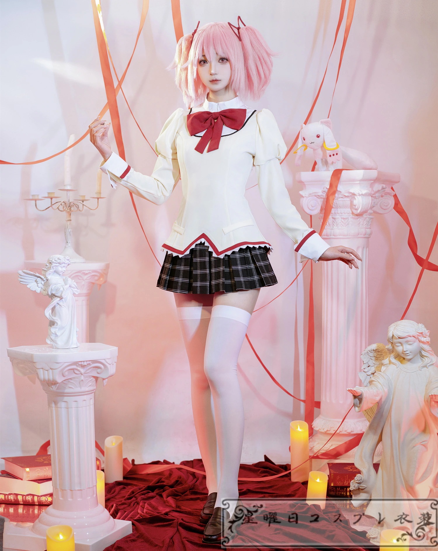 在庫品 魔法少女まどかマギカ 鹿目まどか 暁美ほむら 佐倉杏子 巴マミ 美樹 さやか コスプレ衣装 コスチューム ハロウィン 変装 仮装