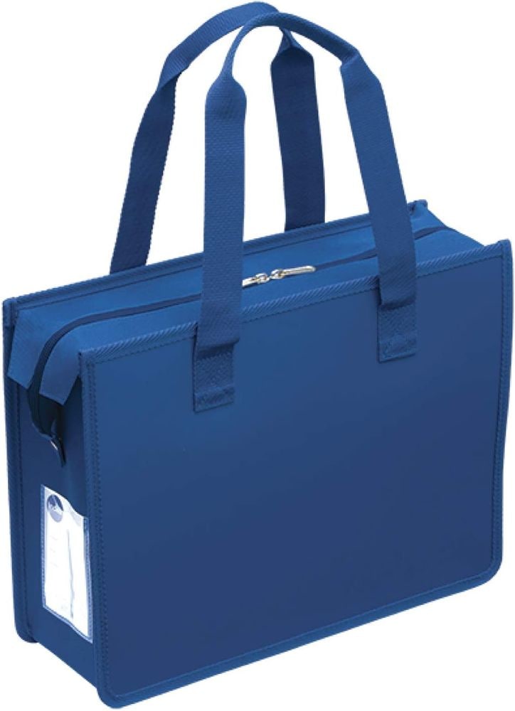 （まとめ買い）サクラクレパス ノータム/オフィストートバッグ ファスナー付 ネイビー UNT-A4JC#38 [x3]