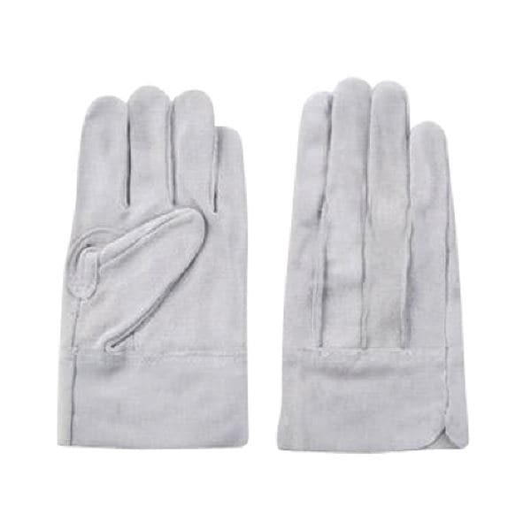 （まとめ）富士グローブ EX-600 L 牛床皮背縫い 1716 1双 [x5セット]