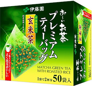 伊藤園 おーいお茶 プレミアムティーバッグ 宇治抹茶入り玄米茶 2.3g 50袋