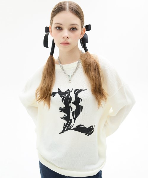 VL L LOGO KNIT 韓国正規品