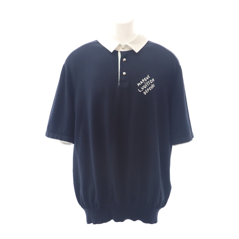 エンブロイダードショートスリーブ 1AHUJK ポロシャツ コットン ブラック メンズ 上品【ABランク】 69,190円