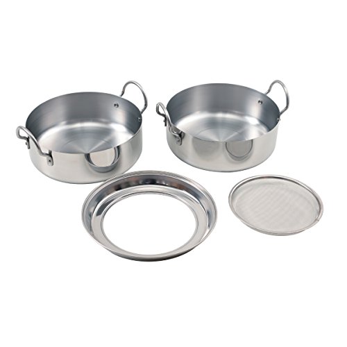 アーネスト 【日本製】 天ぷら鍋 (オイルポット) レギュラー (20) これ1台で揚げ物ができる ステンレス (油 ターン) 大手飲食店愛用ブランド A-76940