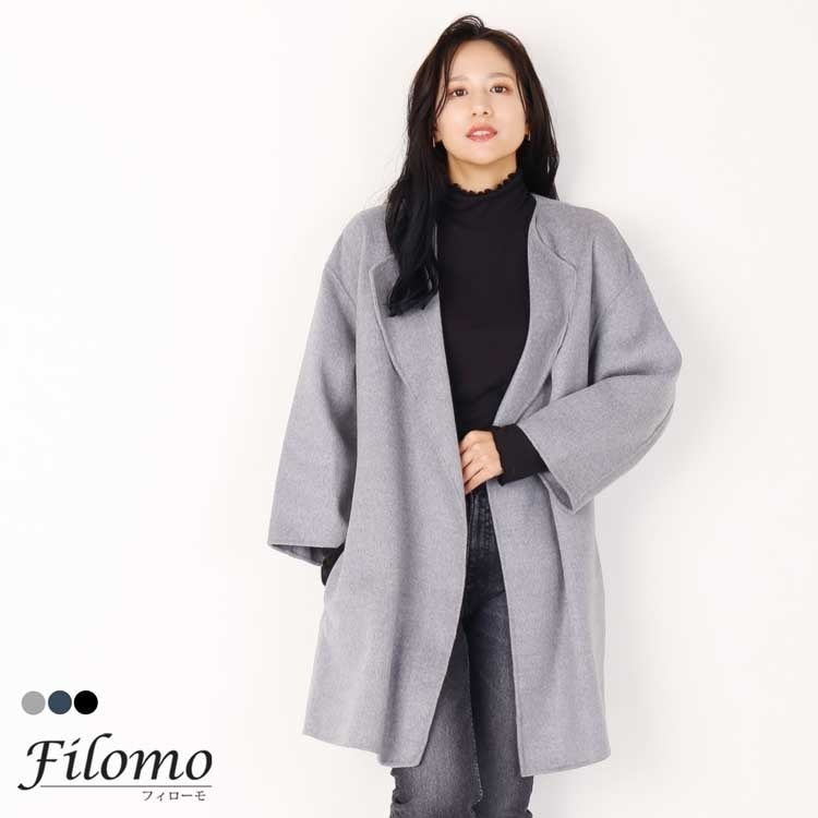 [Filomo]ハンドメイド一枚仕立てウールカーディガン