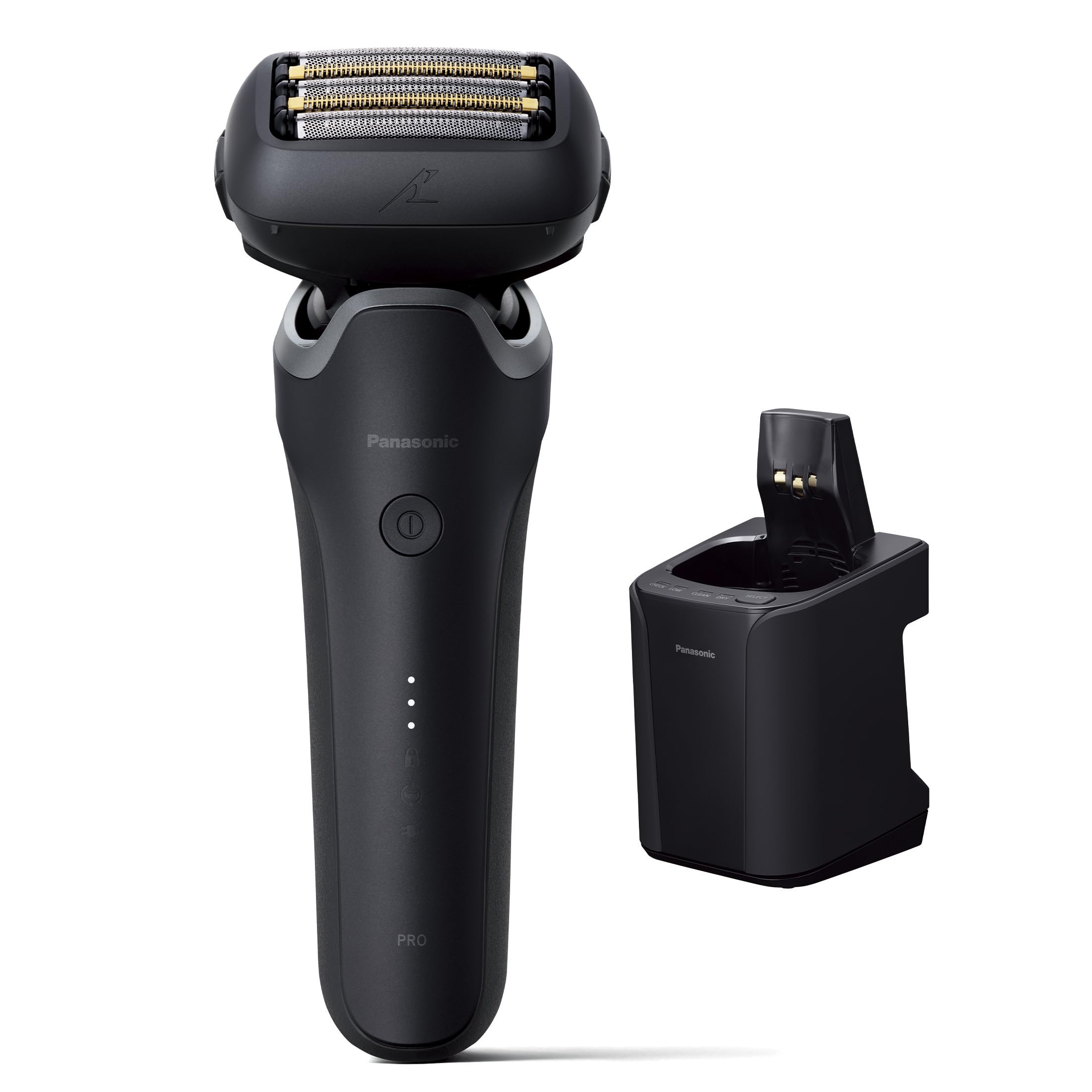 パナソニック シェーバー ラムダッシュ PRO 5枚刃 電動 髭剃り メンズ ラムダッシュAI 全自動洗浄充電器 ES-L570D-K 黒