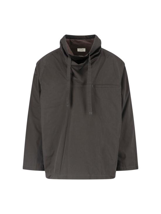 LEMAIRE Men Tunic Tops TO1406 LF1207 BR507 Brown