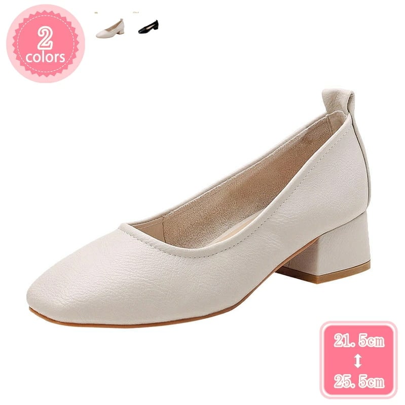 1000円OFFクーポン パンプス 女性 痛くない 3.5cmヒール 疲れにくい 美脚パンプス スクエアトゥ ローヒール パンプス 大人 仕事 通勤 フォーマル 靴 婦人靴 レディースパンプス レディ