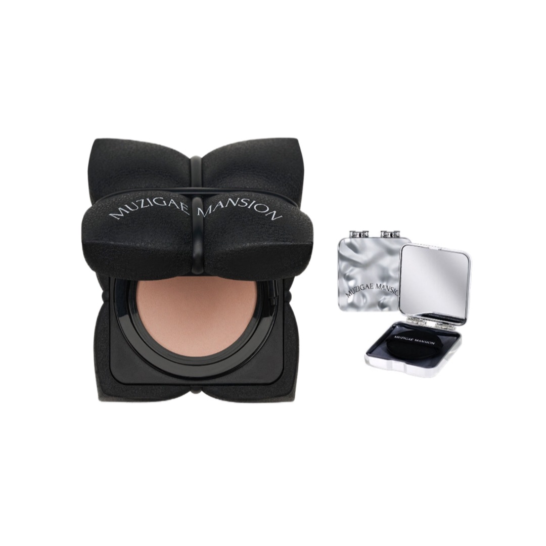 スリック マット クッション ファンデーション+ミラーオイルペーパーorポーチ