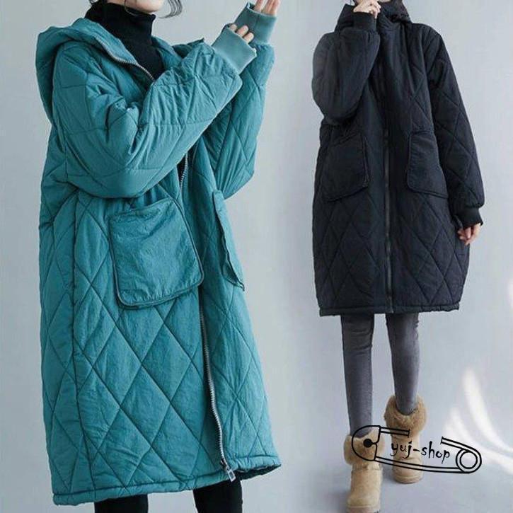 人気沸騰 キルティングコート レディース フード付き 中綿コート ロングコート ジャケット ふんわり 大きいサイズ 大人 ゆったり アウター 通勤 秋冬