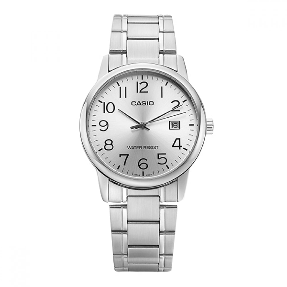 カシオ MTP-V002D-7BUDF (MTP-V002D-7B) アナログ SAT 学生男性用メタル腕時計