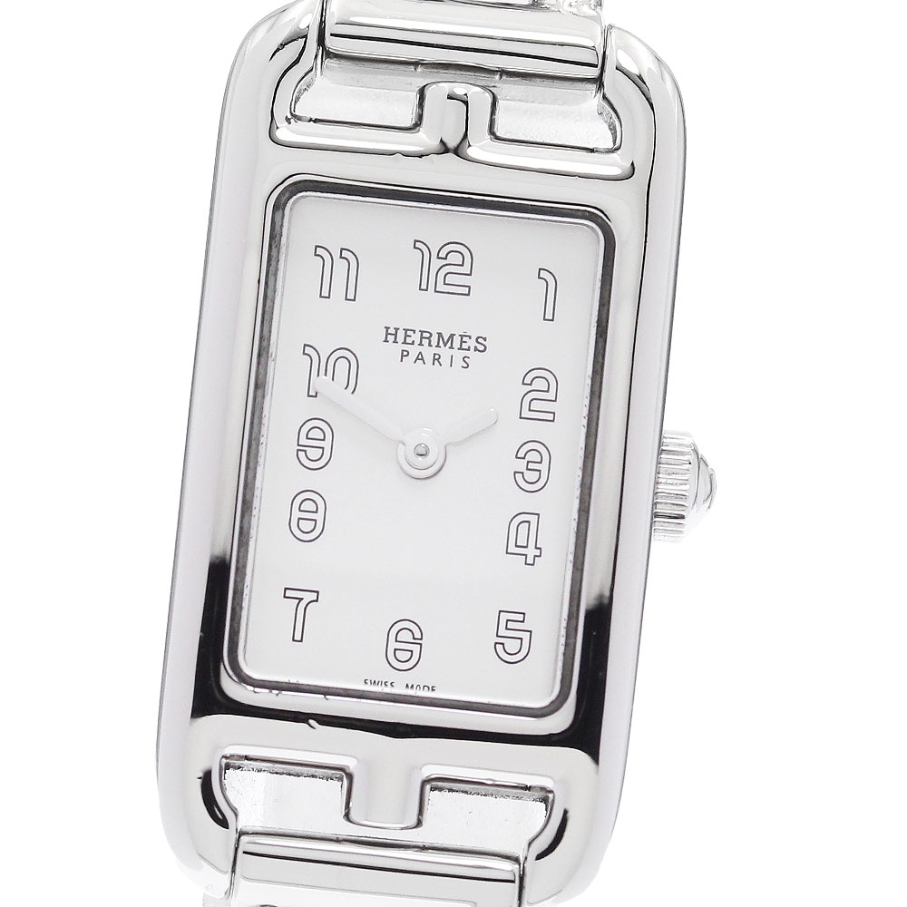 エルメス HERMES NA2.110 ナンタケット クォーツ レディース 保証書付き_888004【中古】