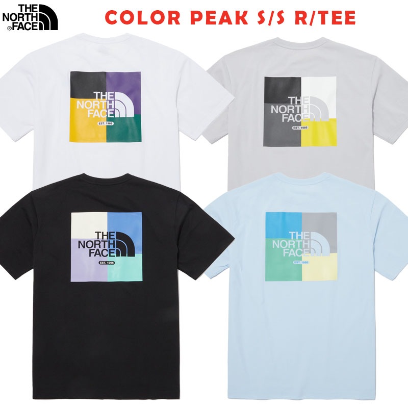 韓国正規品保証 関税負担なし NT7UP11J COLOR PEAK S/S R/TEEデイリー 基本 着装 男子 女子 人気 韓国 ファッション 男女共用 アウトドア