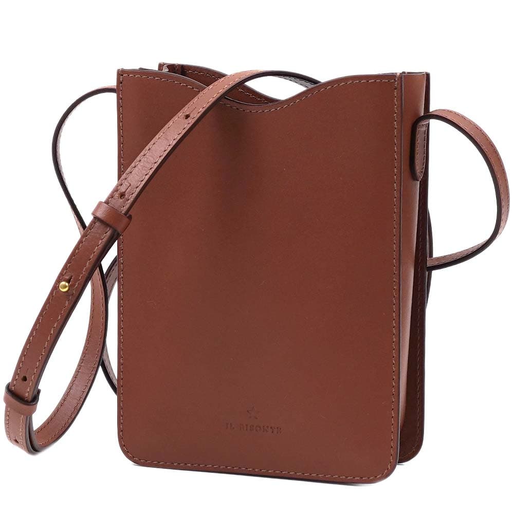 イルビゾンテ ショルダーバッグ クロスボディ IL BISONTE ROSETO レディース ブラウン RUGGINE レザー 本革 斜めがけ BCR325-PV0041-BW470