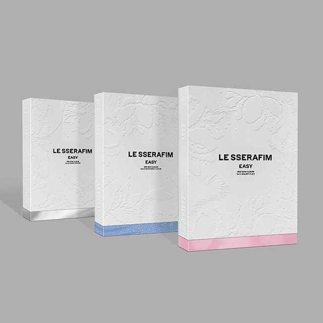 [MEGA] 3種セット LE SSERAFIM ミニ３集アルバム EASY 韓国チャート反映 ル セラフィム 当店特典