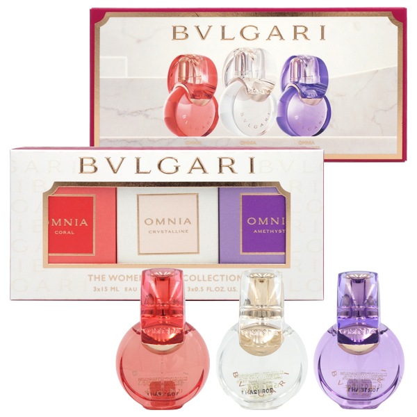 ブルガリ BVLGARI オムニア ギフトコレクション 15ml x3 【ミニ香水/ミニボトル】