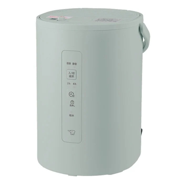 スチーム式加湿器 1.8L 木造3畳 プレハブ6畳 EE-MB20-GA グリーン