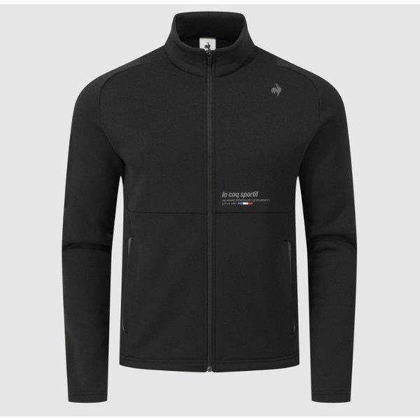 共用レギュラーフィットパワーストレッチ起毛ボンディングトラックトップ B1 QQ423EFTO2 BLK DGR