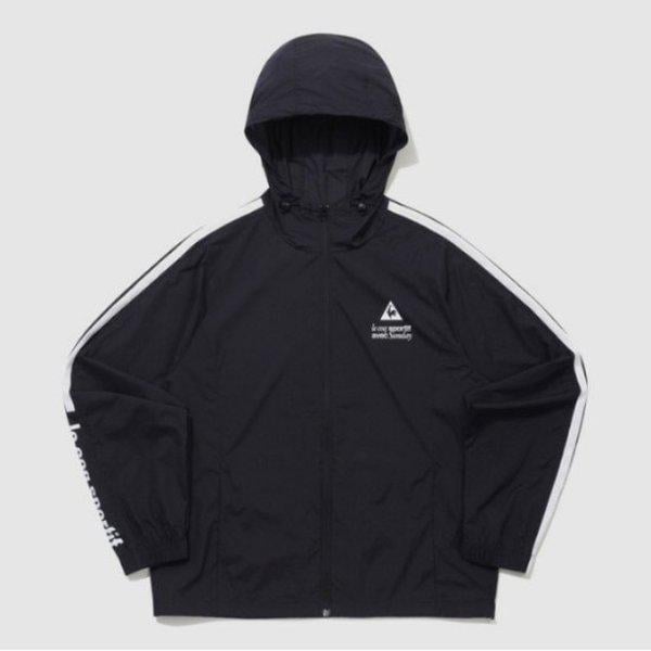 ウィンドブレーカー UQC QQ223LJK61-BLK ウェーブサンデー軽量ジャケット / BLACK