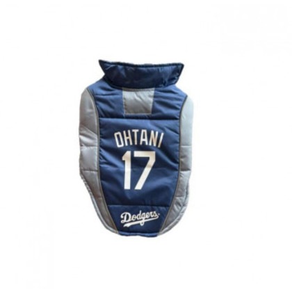 MLB公式 ロサンゼルス ドジャース 大谷翔平選手モデル 犬 パッファー ベスト S-M SHO-4081-S-M