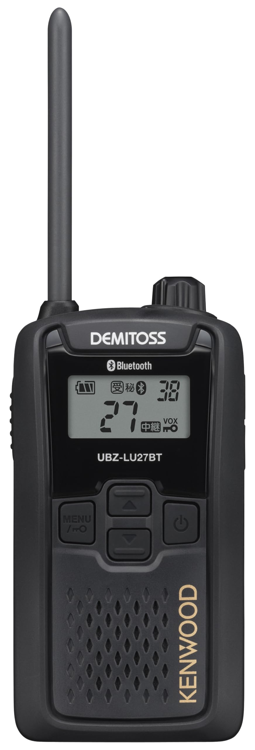 ケンウッド UBZ-LU27BT 特定小電力トランシーバー DEMITOSS(デミトス) ブラック（Bluetooth対応機種）