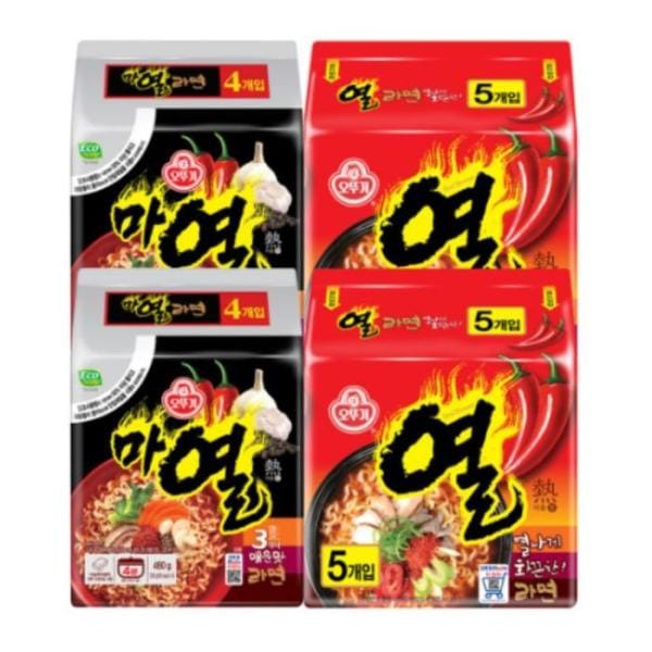 (NEW)オットゥギ 熱ラーメン120g 10個+マヨルラーメン120g 8個x2個