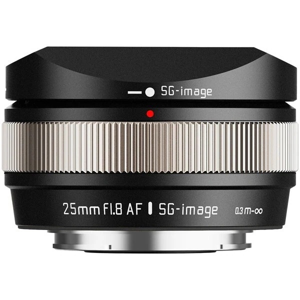 SG-image SG AF25mm F1.8 B X C (S) シルバー 単焦点レンズ (富士フイルムXマウント)