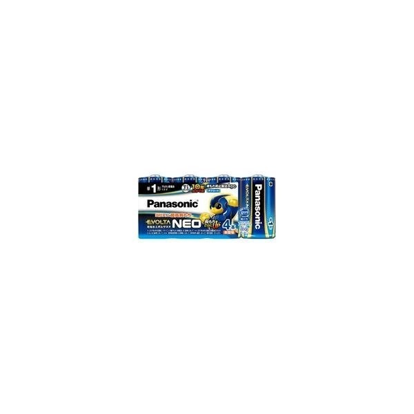 【10個セット】パナソニック アルカリ乾電池 EVOLTA NEO(エボルタネオ) 単1形 4本パック LR20NJ/4SW[EVOLTA(エボルタ)]